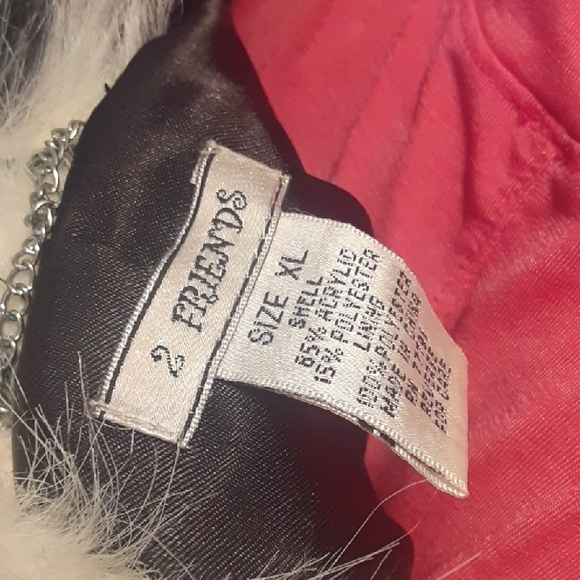 FRIENDS Black and White Faux Fur Coat - Picture 6 of 6